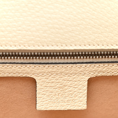 Gucci GG Supreme Monogram Textured Dollar Calfskin Web Small Ophidia Padlock Top Handle Bag Beige Ebony Mystic White 6 of 12