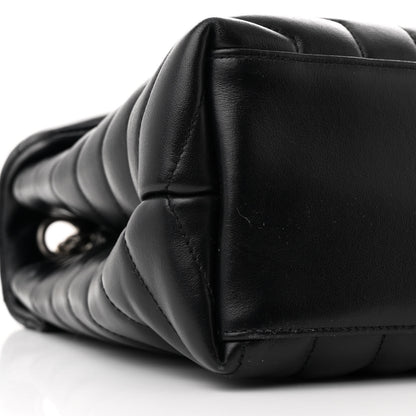 Saint Laurent Calfskin Y Quilted Monogram Medium Loulou Chain Satchel Black 10 of 12