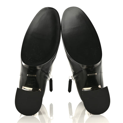Gucci Malaga Kid Chrome Ankle Boots 39 Black 5 of 9