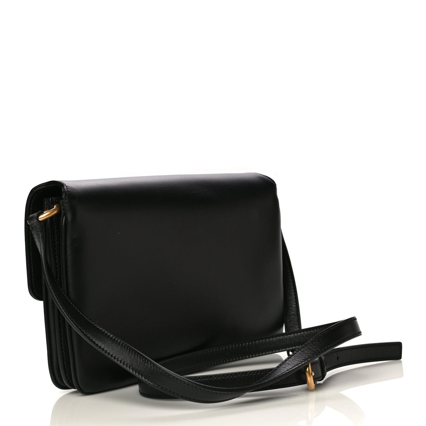 Smooth Calfskin Le Maillon Satchel Black