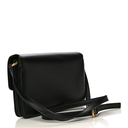 Saint Laurent Smooth Calfskin Le Maillon Satchel Black 3 of 13