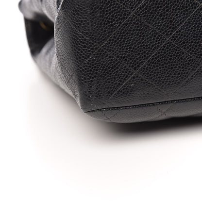 Chanel Caviar Quilted Jumbo Single Flap Black 12 of 15
