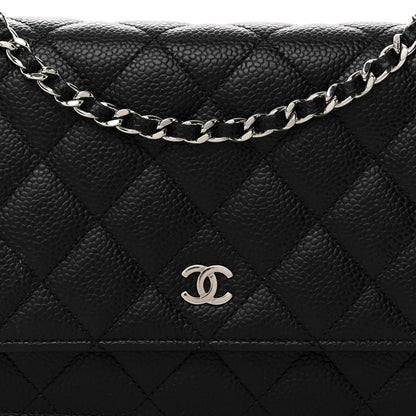 Chanel Caviar Quilted Wallet on Chain WOC Black 9 of 12