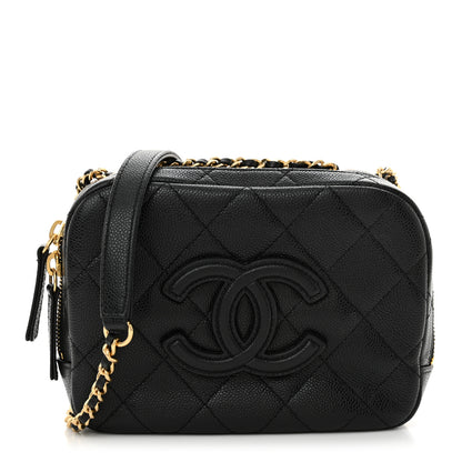 Chanel Caviar Quilted CC Vanity Case Black 1 of 12