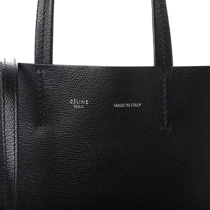 Celine Grained Calfskin Small Vertical Cabas Black 6 of 8