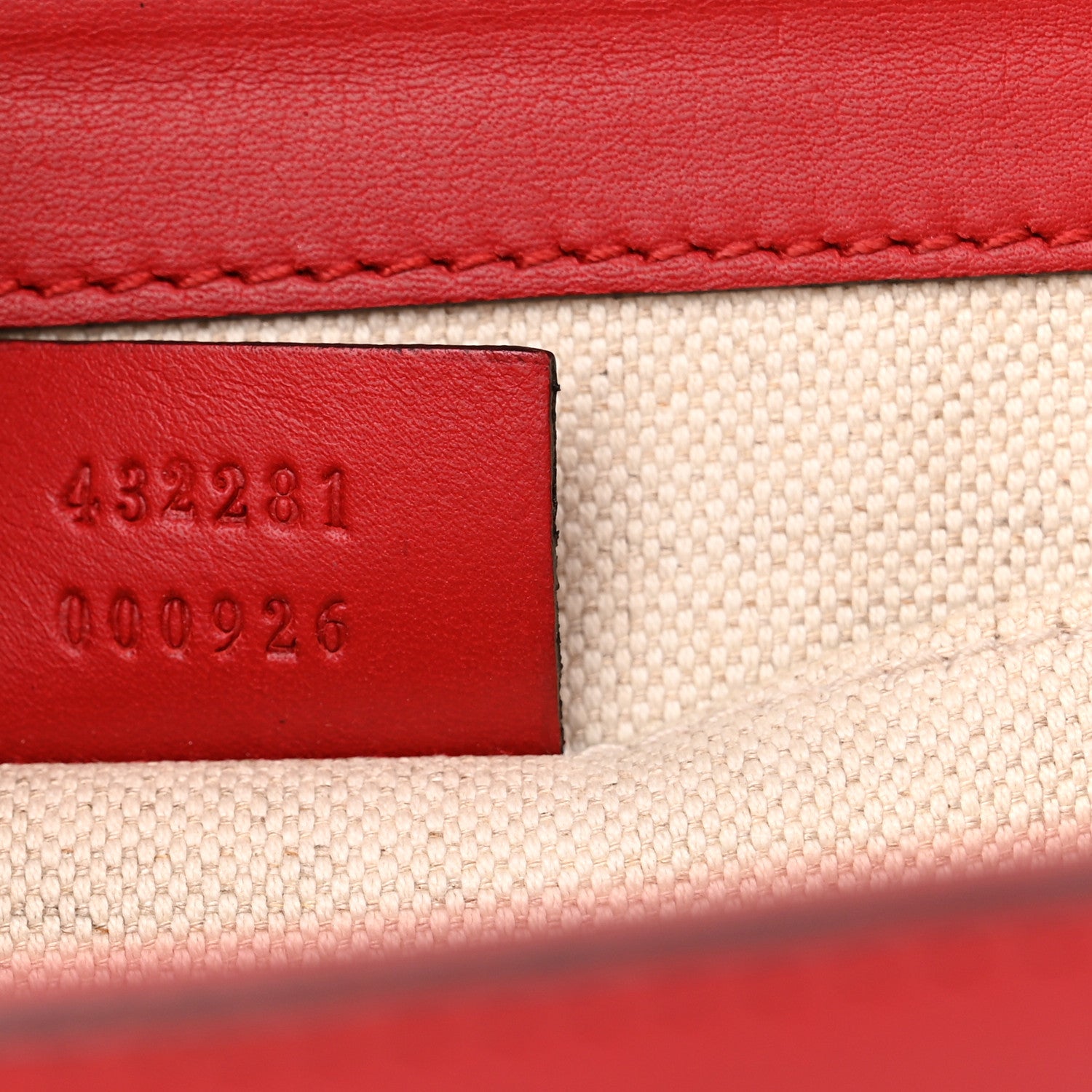 Gucci Calfskin Peony Small Chain Shoulder Bag Hibiscus Red 7 of 14
