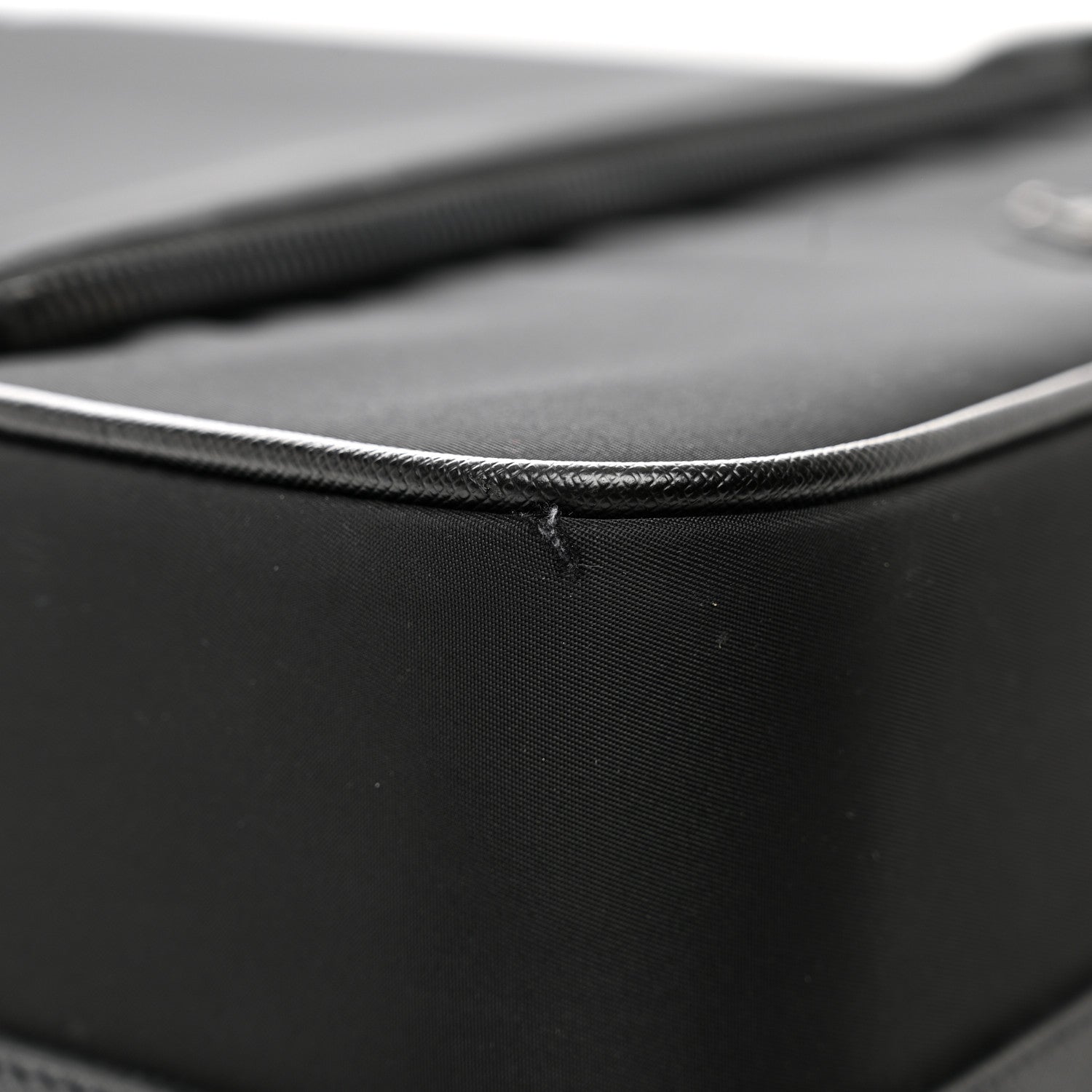 Prada Tessuto Nylon Saffiano Trolley Luggage Black 12 of 13