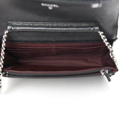 Chanel Caviar Quilted Wallet On Chain WOC Black 4 of 13