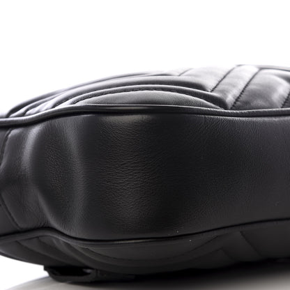 Gucci Calfskin Matelasse Mens GG Marmont Belt Bag 90 36 Black 5 of 8