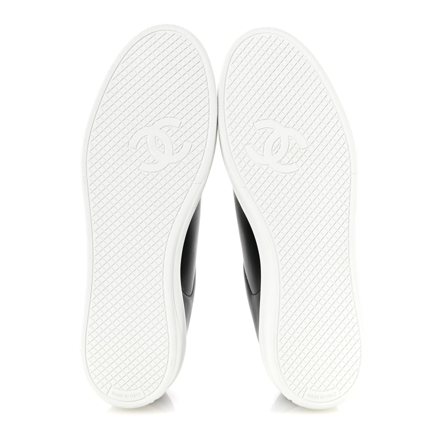 Chanel Calfskin CC Uniform Womens Sneakers 40 Black 6 of 9