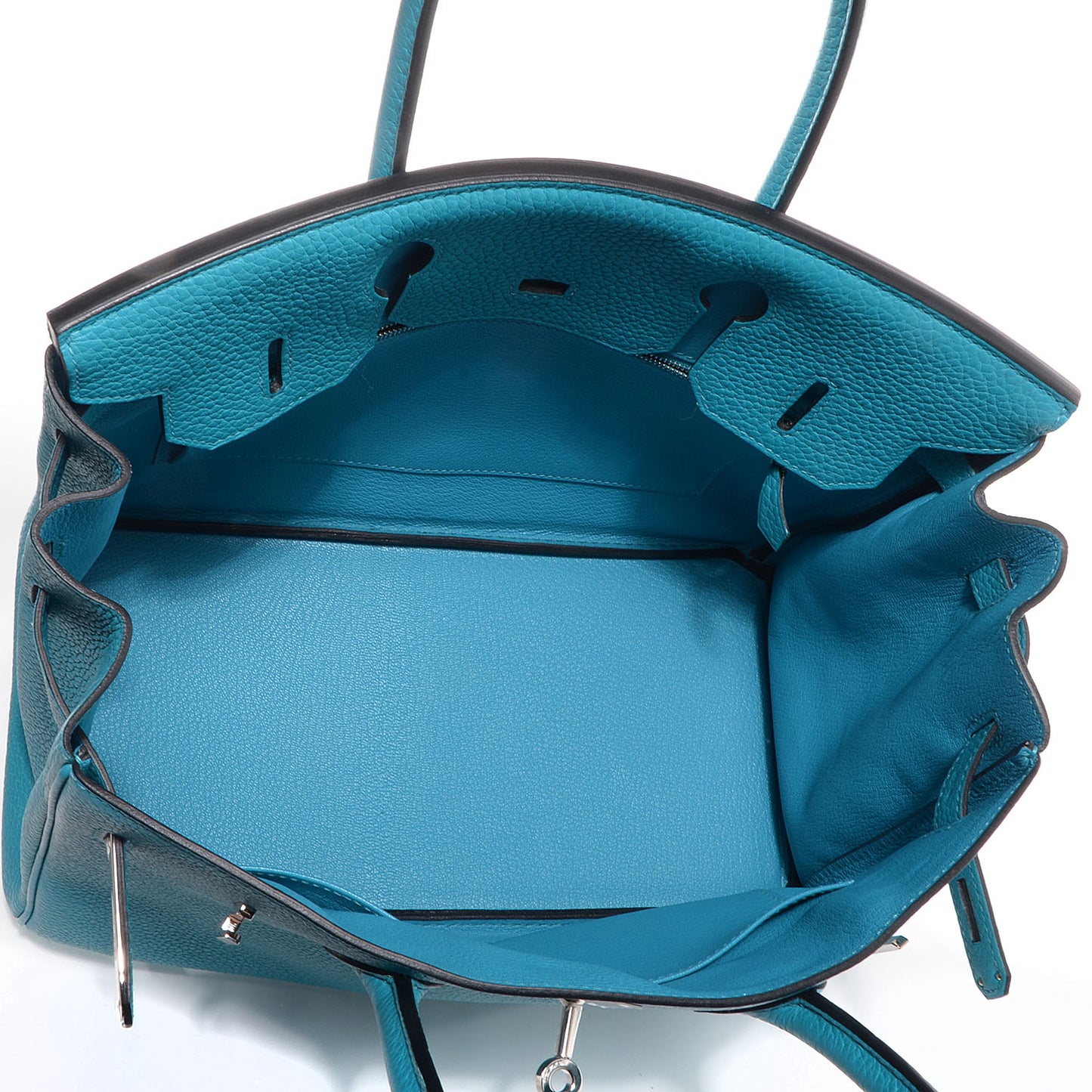Taurillon Clemence Birkin 30 Turquoise