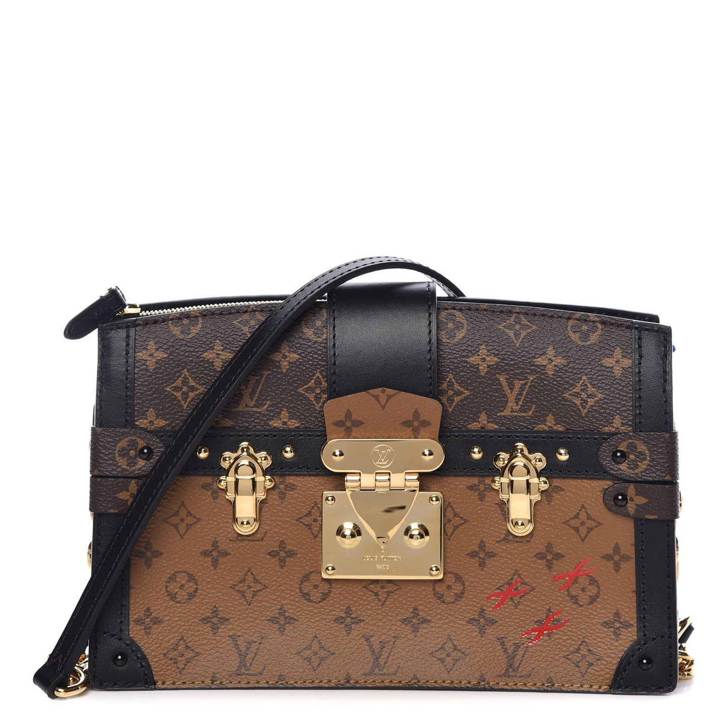 Reverse Monogram Trunk Clutch