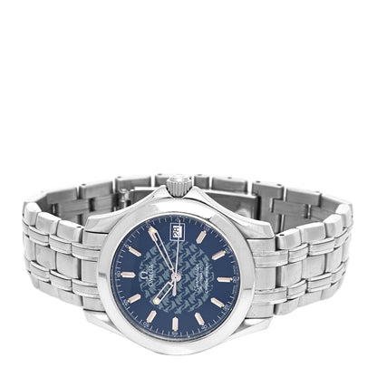 Omega Stainless Steel 36mm Seamaster Jacques Mayol Automatic Watch Blue 2500.80 2 of 4