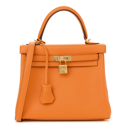 Hermes Swift Kelly Retourne 25 Abricot 1 of 11
