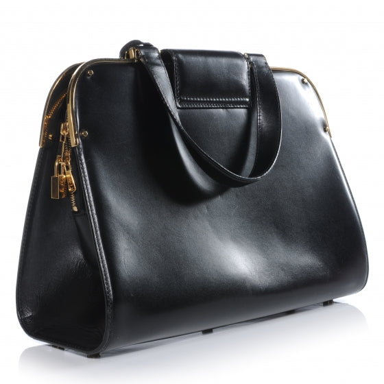 Saint Laurent Leather Large Uptown Black 3 of 7