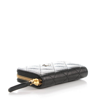 Chanel Caviar Quilted Zip Coin Purse Black 4 of 7