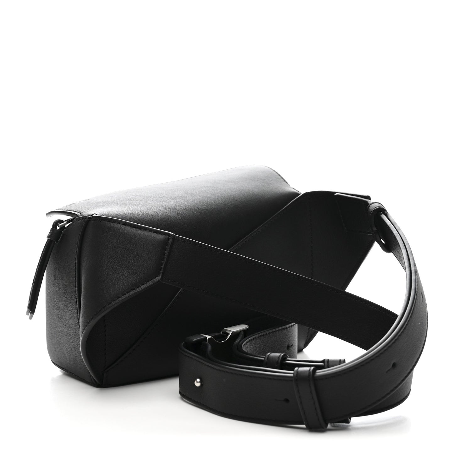 Calfskin Mini Puzzle Bumbag Black