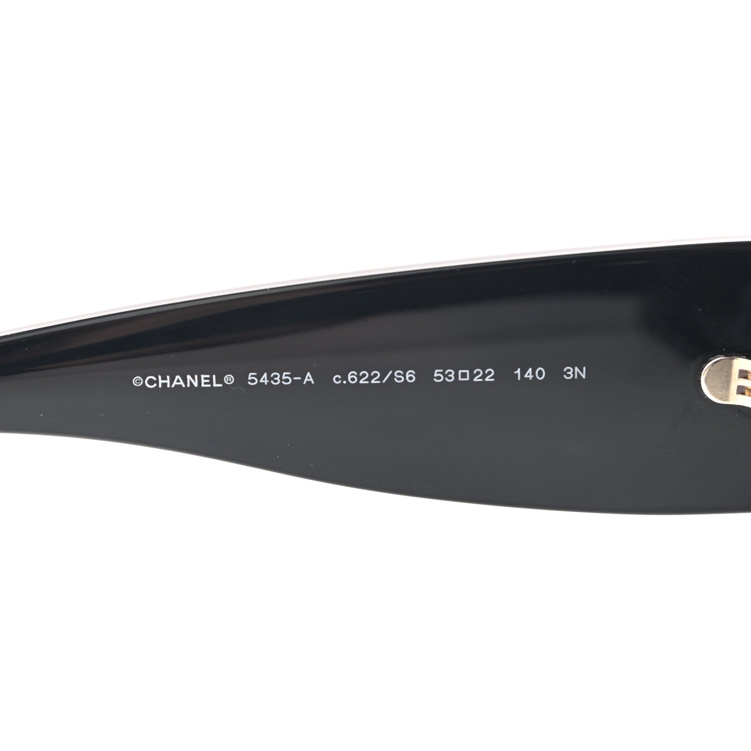 Chanel Acetate Rectangle Sunglasses 5435 Black 6 of 8