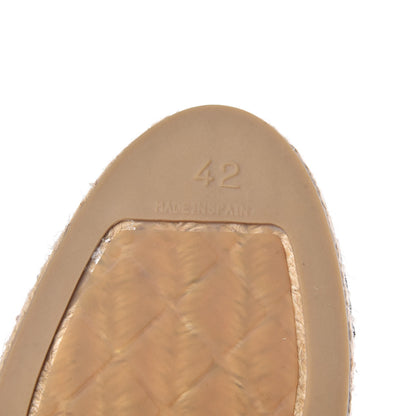 Chanel Lambskin CC Espadrilles 42 Beige Black 7 of 12