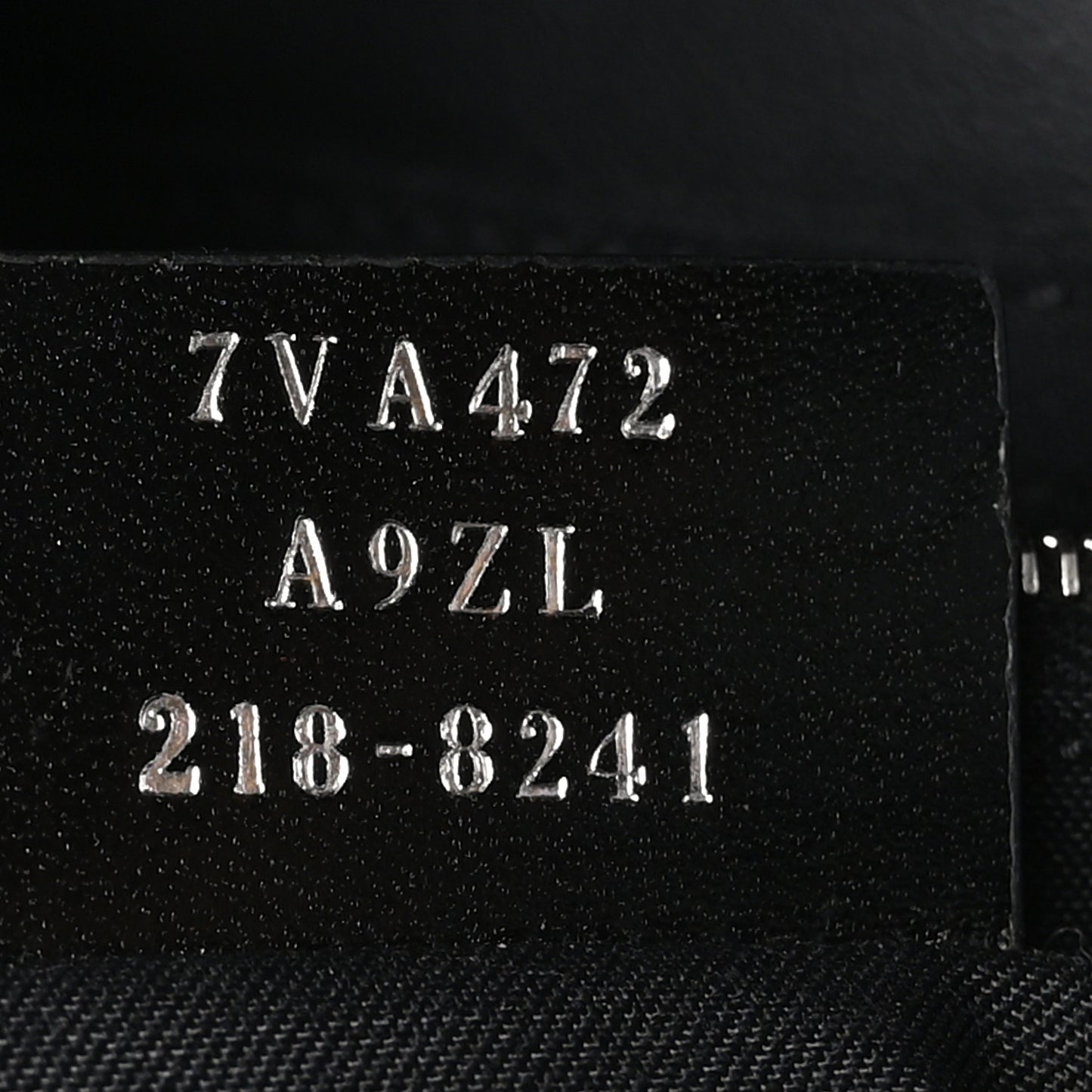Fabric Jacquard FF 1974 Belt Baguette Bag Tobacco Moro Black