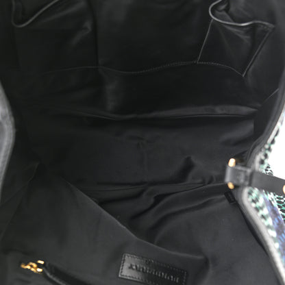 Burberry Summer Sun Canvas Medium Havenmore Tote Dark Peacock 5 of 11