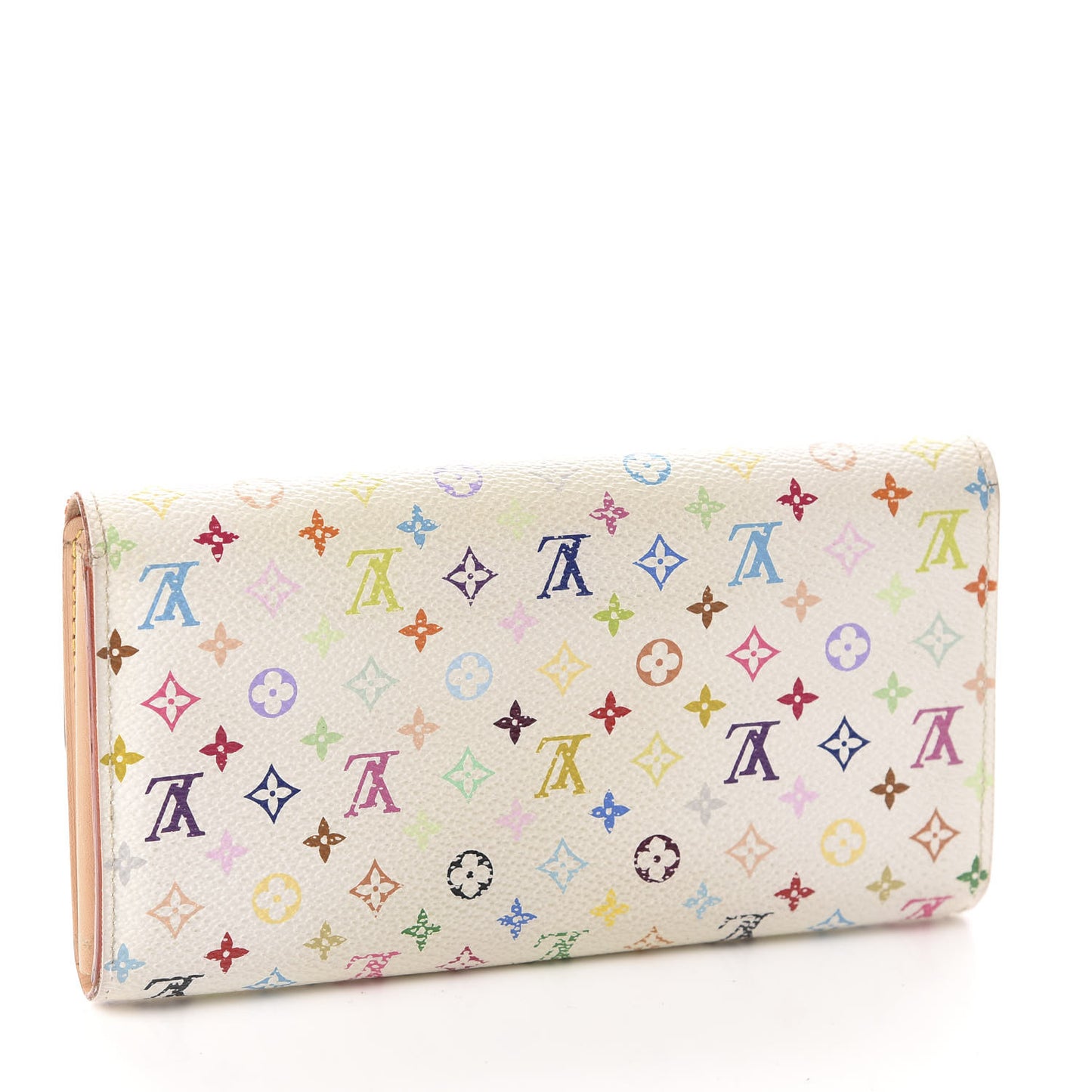 Monogram Multicolor Sarah Wallet White