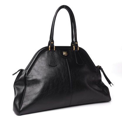 Gucci Calfskin Large Re(Belle) Top Handle Bag Black 2 of 10