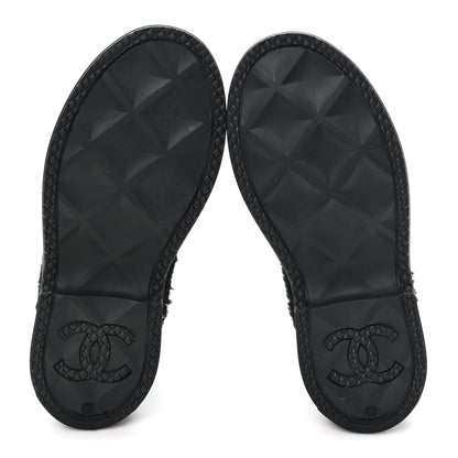 Chanel Caoutchouk Shearling CC Short Boots 6 of 9