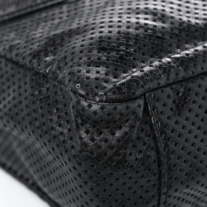 Chanel Glazed Calfskin Perforated Medium Rodeo Drive Tote Black 11 of 14