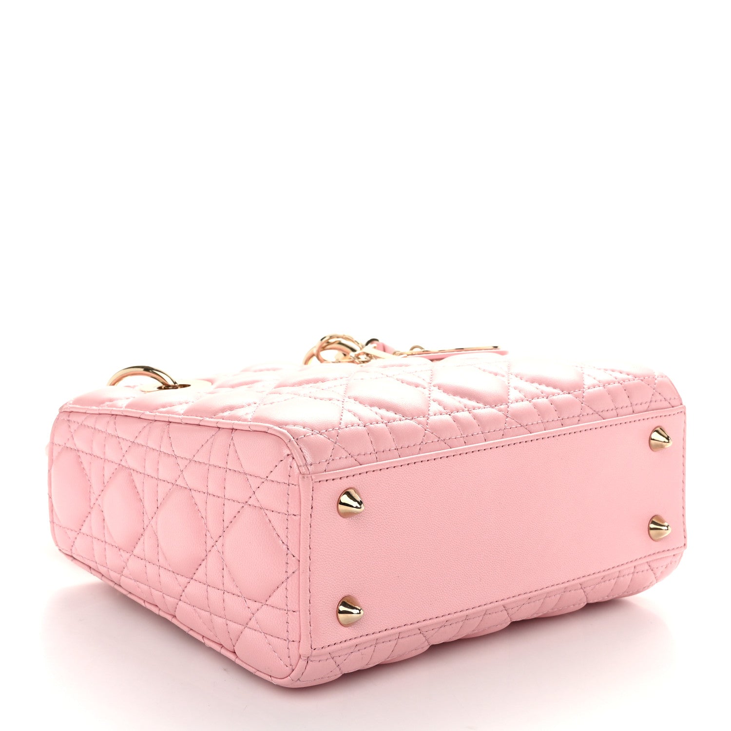 Christian Dior Lambskin Cannage Small My Lady Dior Pink 4 of 9