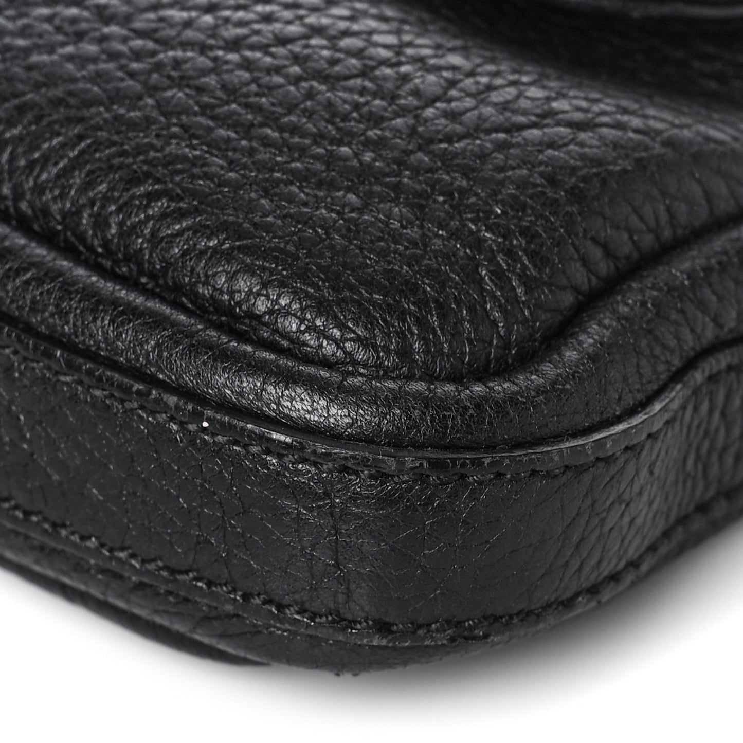 Calfskin Bamboo Croisette Evening Bag Black