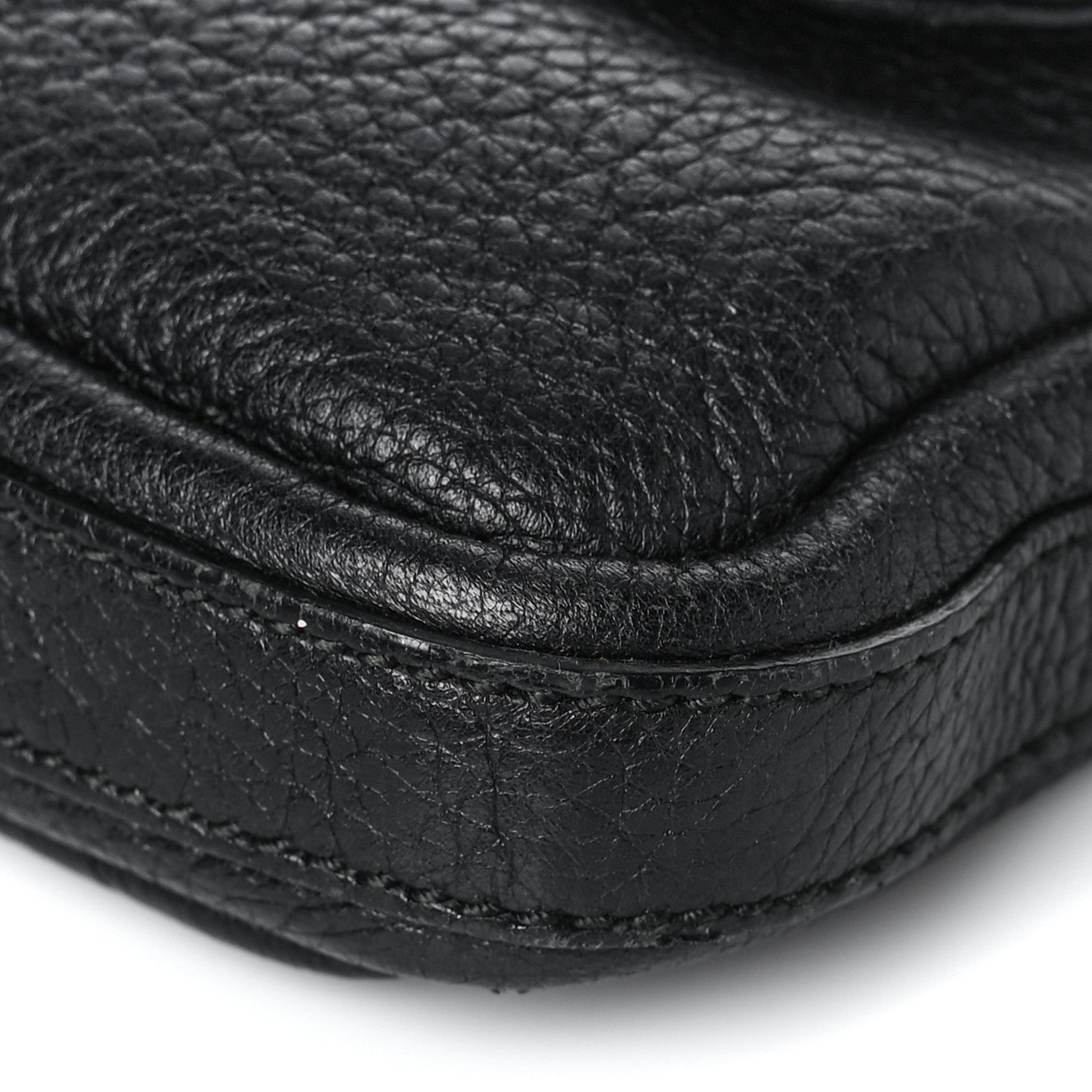 Gucci Calfskin Bamboo Croisette Evening Bag Black 9 of 10