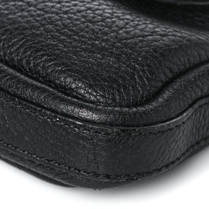 Gucci Calfskin Bamboo Croisette Evening Bag Black 9 of 10