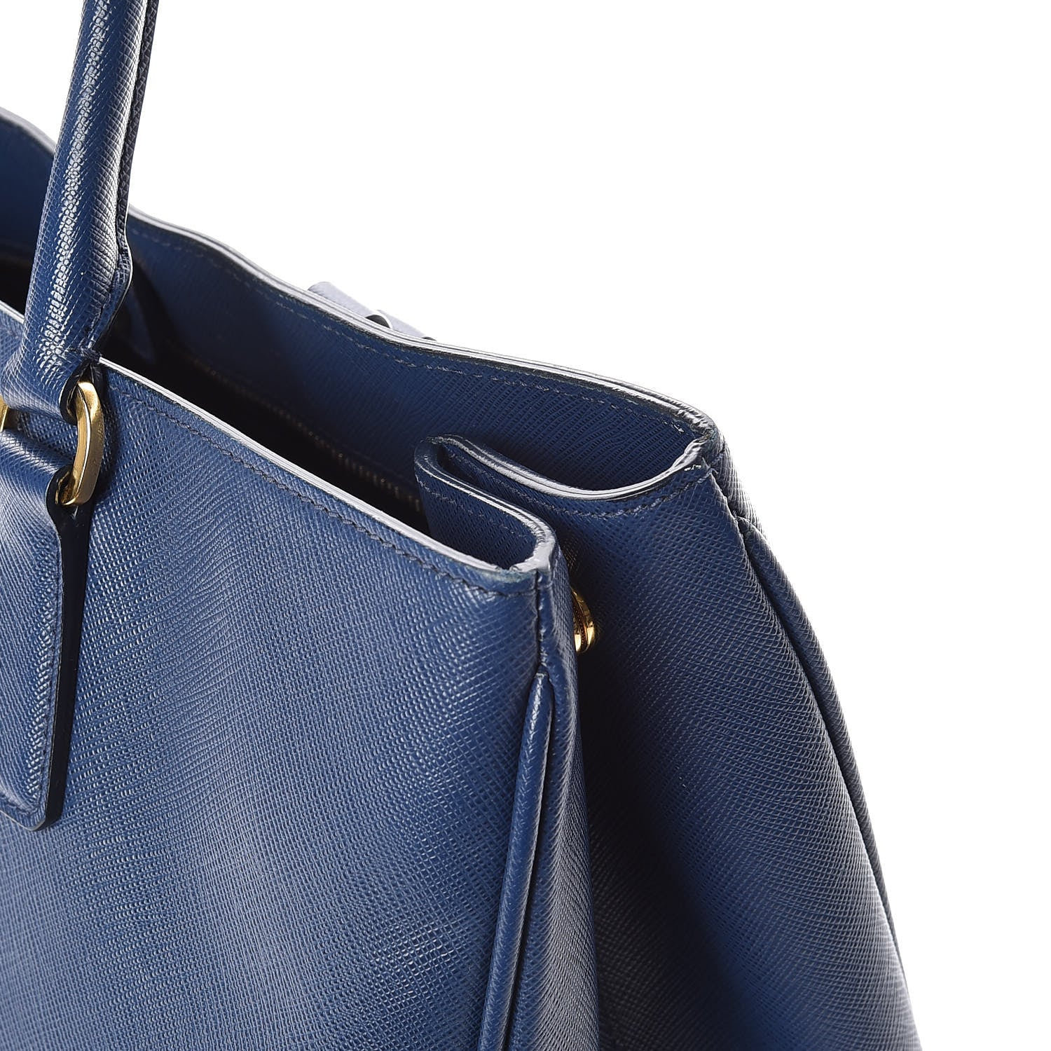 Prada Saffiano Lux Large Tote Bluette 25 of 25