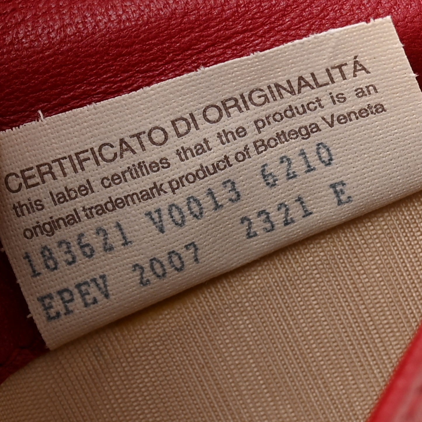 Nappa Intrecciato Zip Around Wallet Red