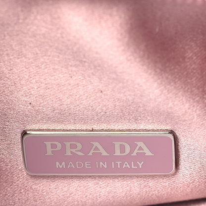 Prada Satin Crystal Mini Re-Edition 2000 Bag Alabastro 6 of 8