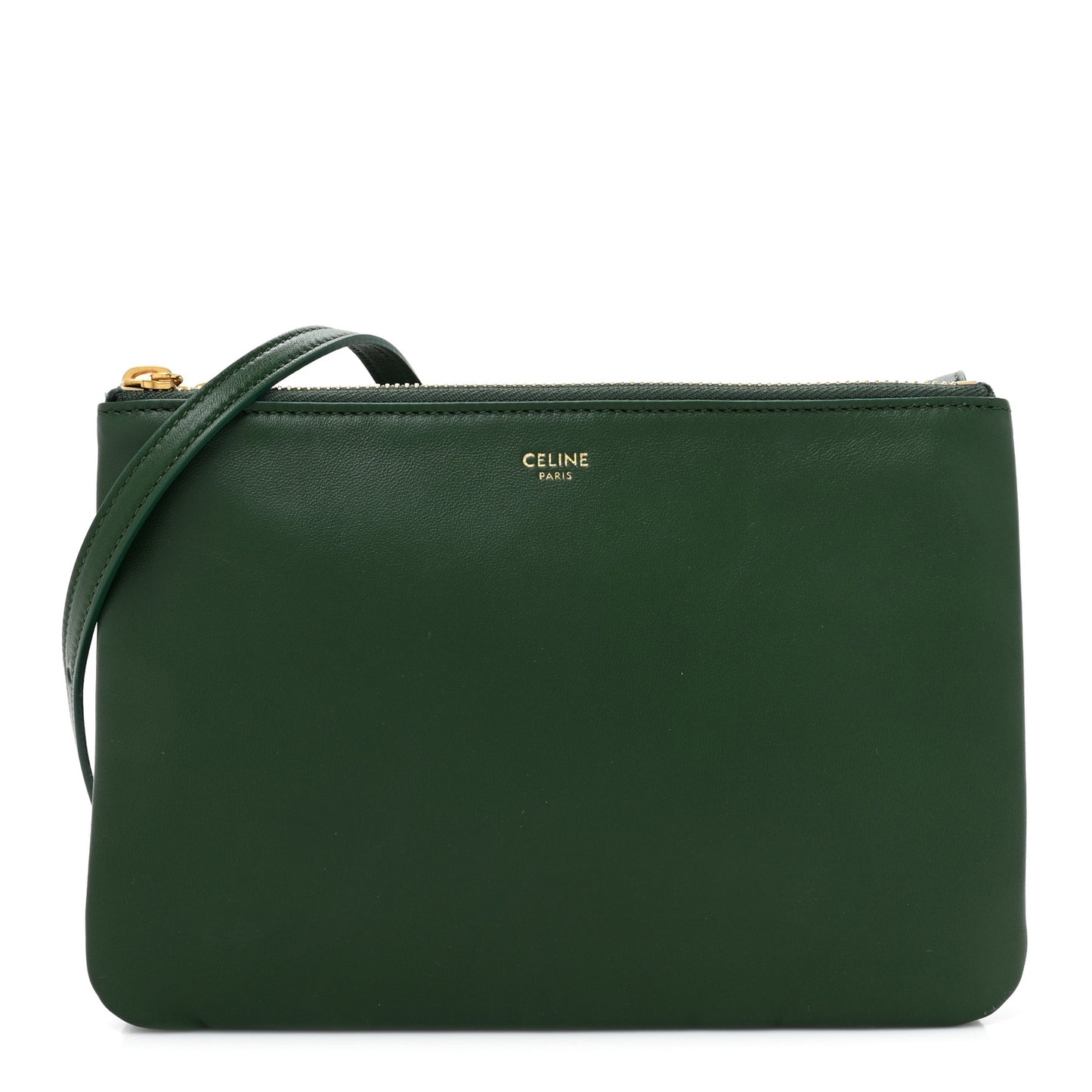 Lambskin Large Trio Crossbody Bag Malachite