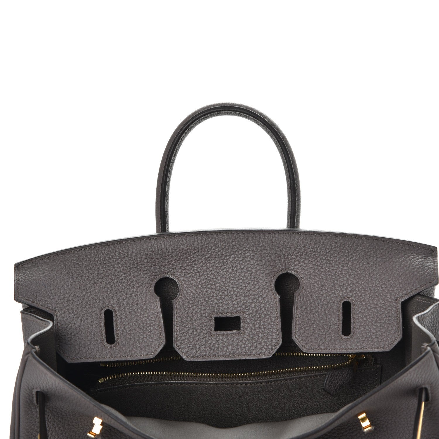 Hermes Togo Birkin 25 Etain 9 of 38