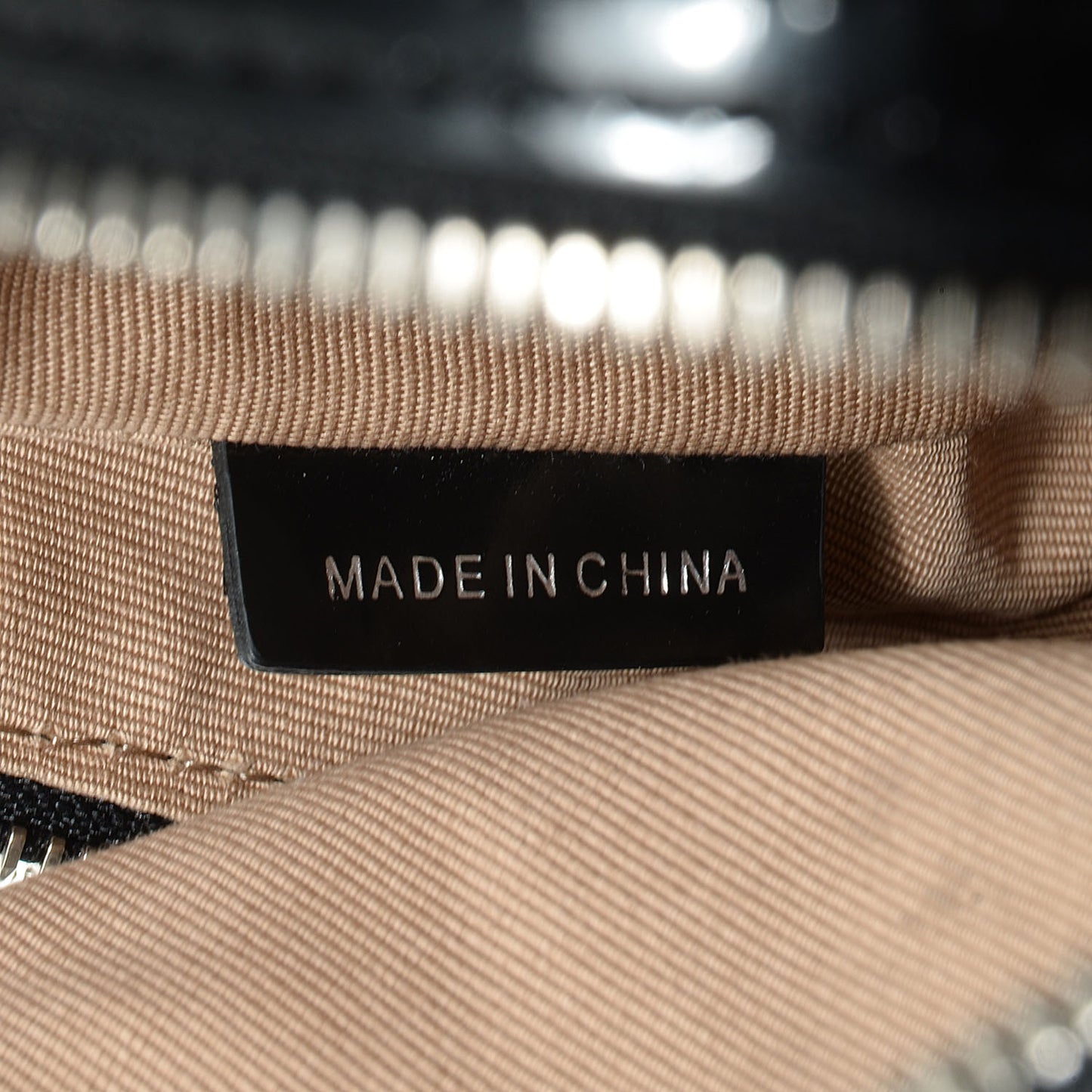 Patent Nova Check Sophie Satchel Black