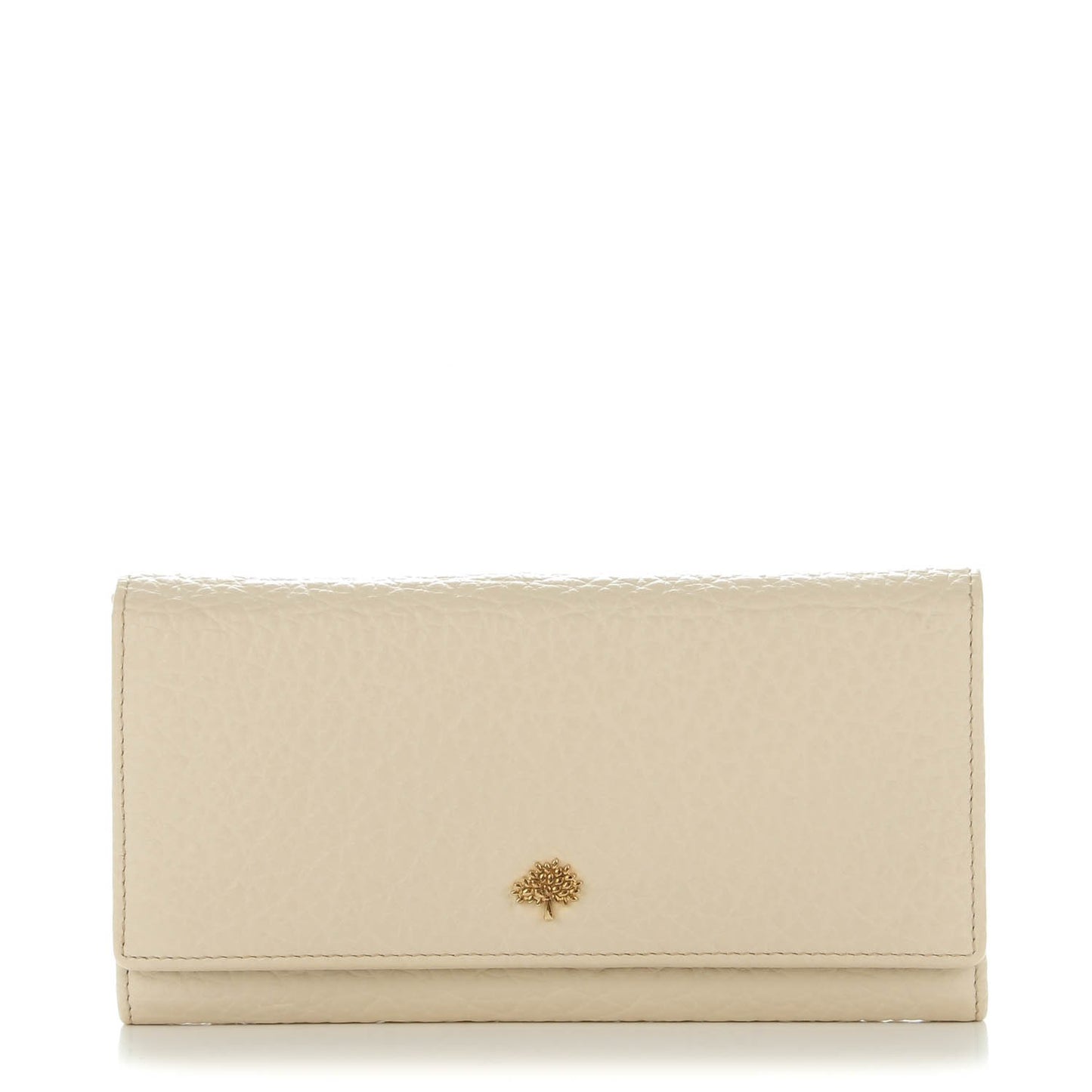 Soft Large Grain Calfskin Eliza Continental Wallet Pear Sorbet