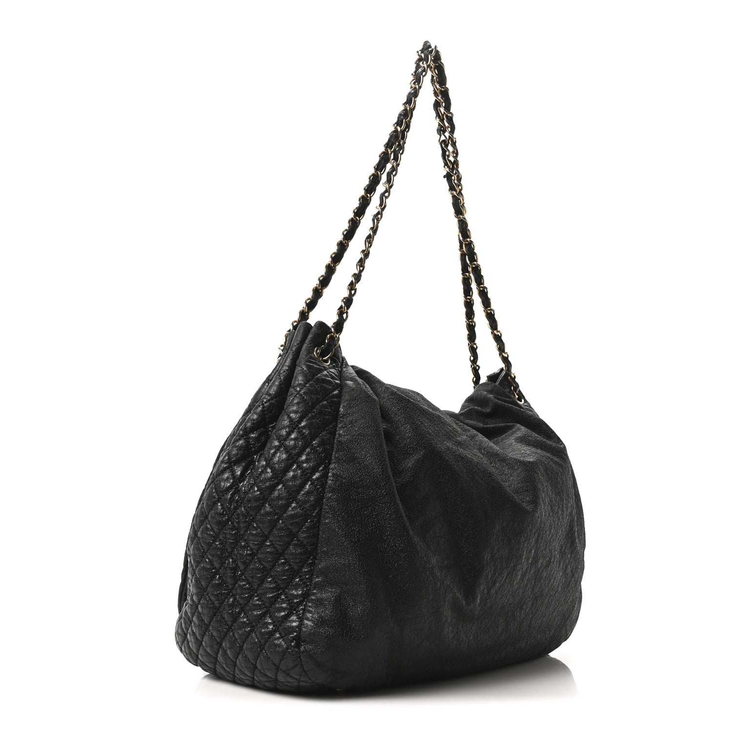 Chanel Vinyl XL Rock and Chain Flap Black 3 of 9