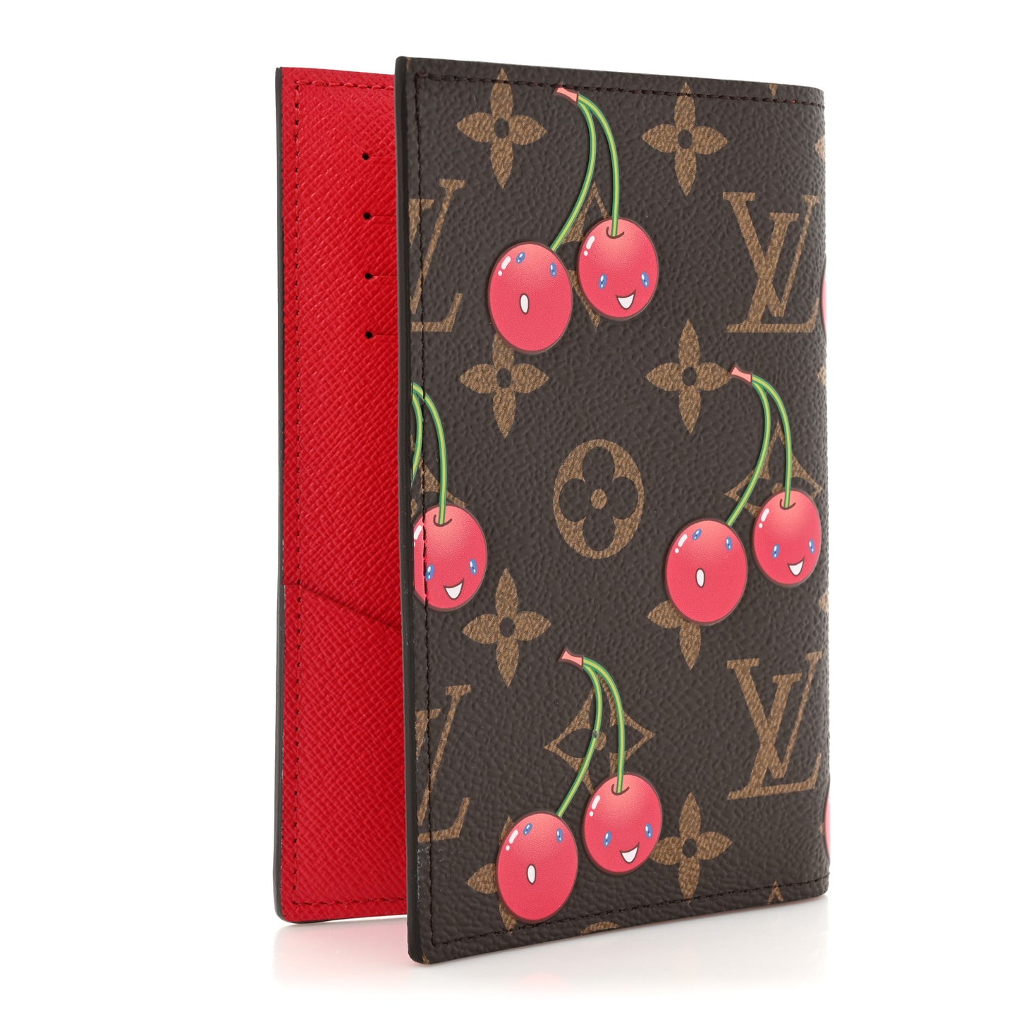 LV X TM Monogram Cerises Passport Cover
