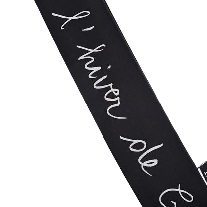 Christian Dior Silk L'Hiver Mitzah Scarf Black 5 of 9