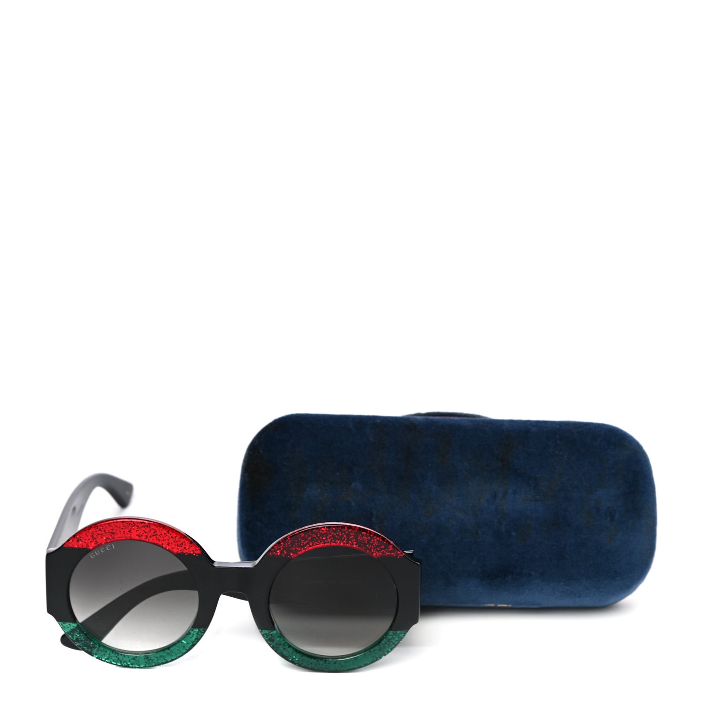 Acetate Round GG0084S Sunglasses Black Red Green