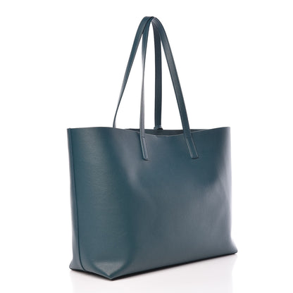 Saint Laurent Calfskin Large Shopping Tote Dark Turquoise 4 of 11