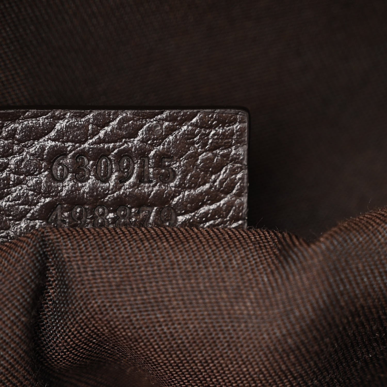 Gucci Monogram Dollar Calfskin Waist Pouch Beige Ebony Testa di Moro Marrone Scuro 7 of 10