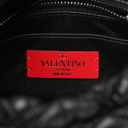 Valentino Garavani Nappa Small Spikeme Shoulder Bag Black 6 of 9