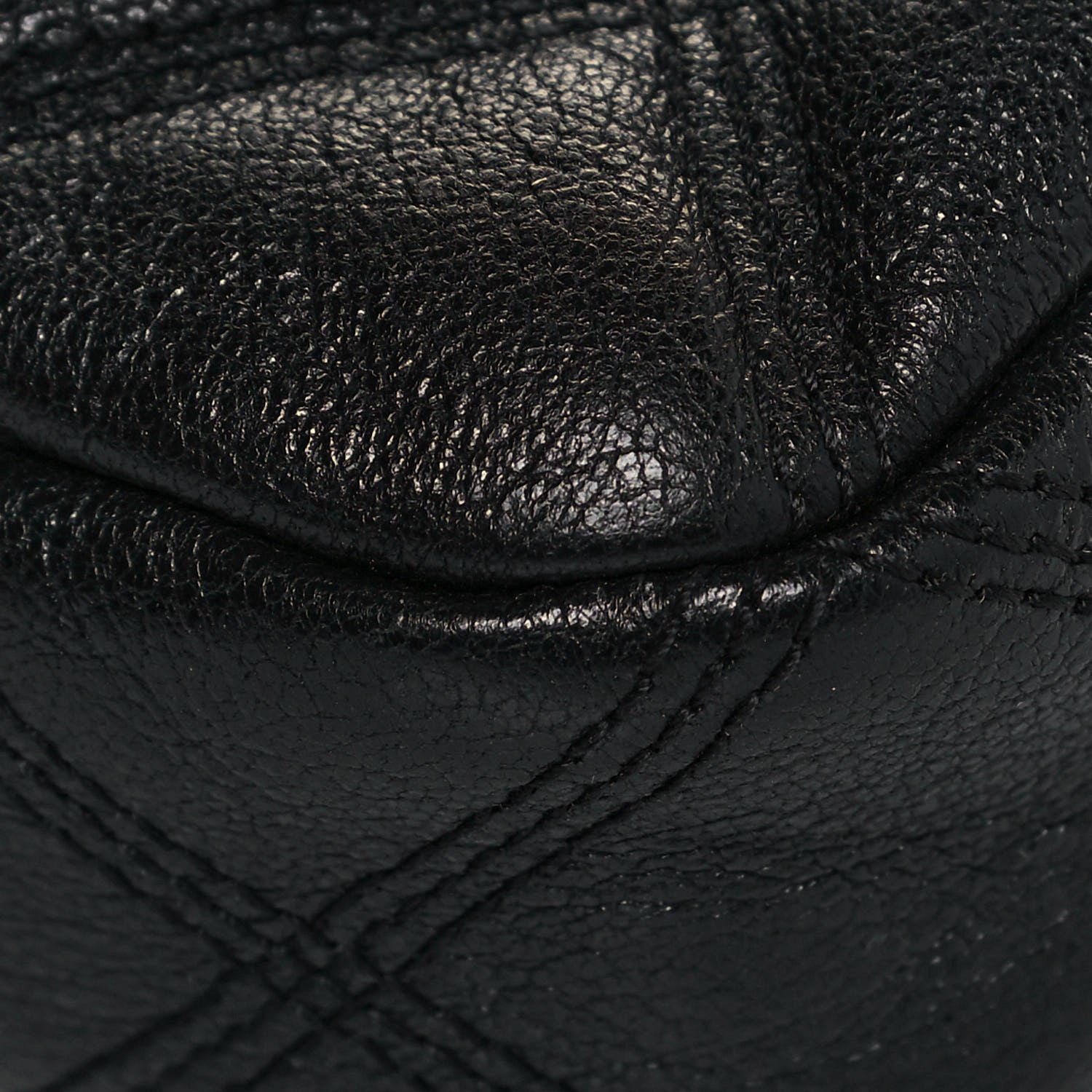Saint Laurent Grained Lambskin Quilted Mini Becky Double Zip Bag Black 8 of 13