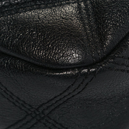Saint Laurent Grained Lambskin Quilted Mini Becky Double Zip Bag Black 8 of 13