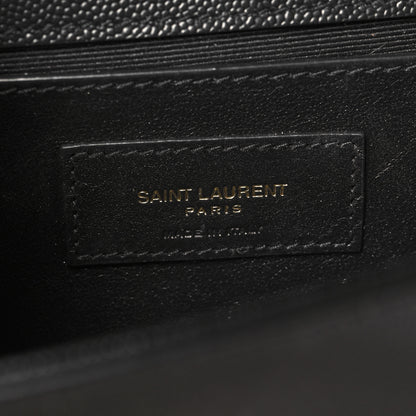 Saint Laurent Grain De Poudre Small Monogram Kate Satchel Black 6 of 10